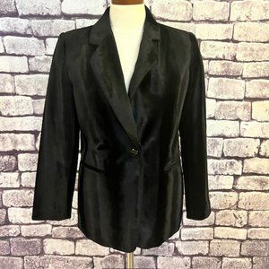 Studio 205 Black Velour Long Sleeve Jacket Size 6P